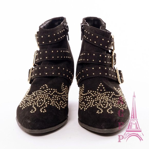 TOPSHOP kowboy Chloe Dupes studded western booties - Picture 3 of 14